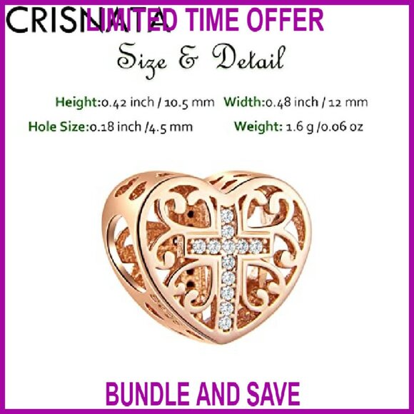 925 Sterling Silver Christmas Charm Beads, Fits European Bracelets & Necklaces - Picture 3 of 6